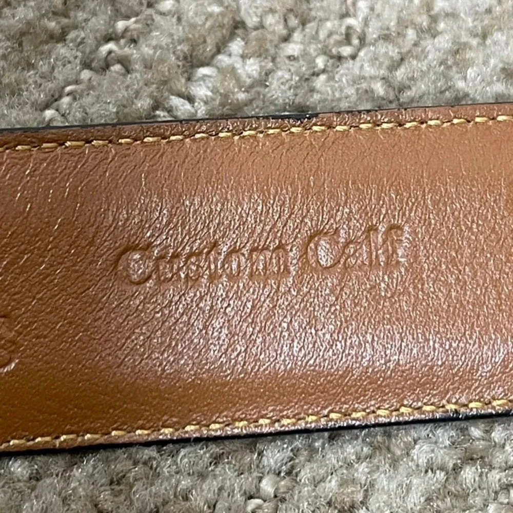 Allen Edmonds Leather Dress Belt Mens 38 Black Handcrafted USA Custom Calf 1 1/8